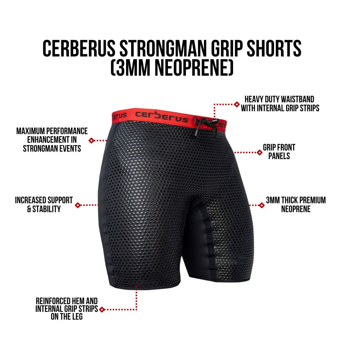 Strongman Grip Shorts (2.5mm Neoprene)